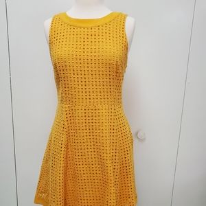 Yellow Tommy Hilfiger Eyelet Dress